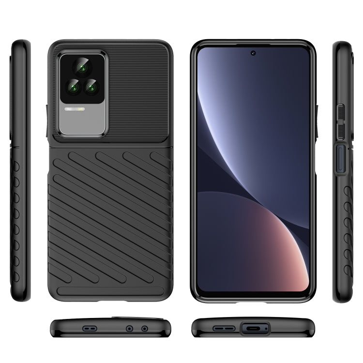 For Xiaomi Redmi K50 Pro Thunderbolt Shockproof TPU Protective Soft Case(Black)