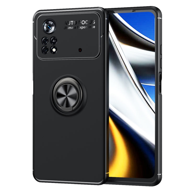 For Xiaomi Poco X4 Pro 5G Metal Ring Holder TPU Phone Case