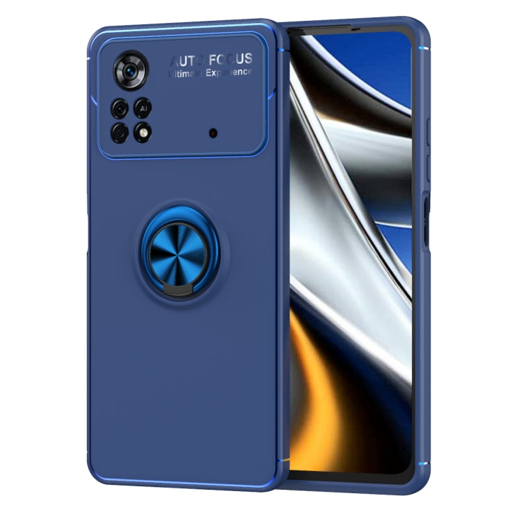 For Xiaomi Poco X4 Pro 5G Metal Ring Holder TPU Phone Case