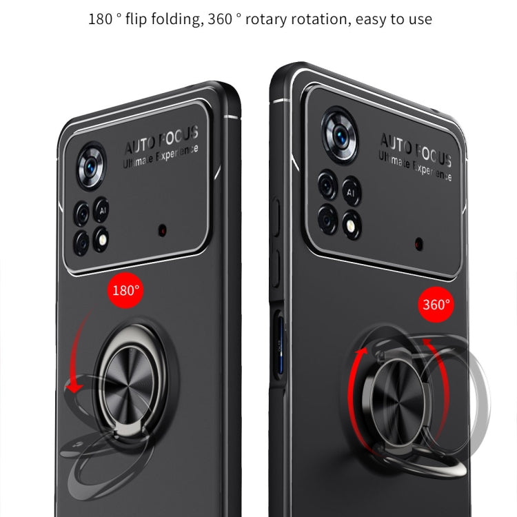 For Xiaomi Poco X4 Pro 5G Metal Ring Holder TPU Phone Case