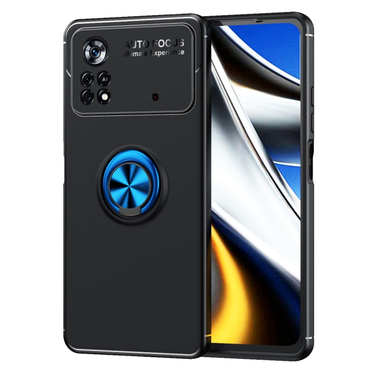 For Xiaomi Poco X4 Pro 5G Metal Ring Holder TPU Phone Case