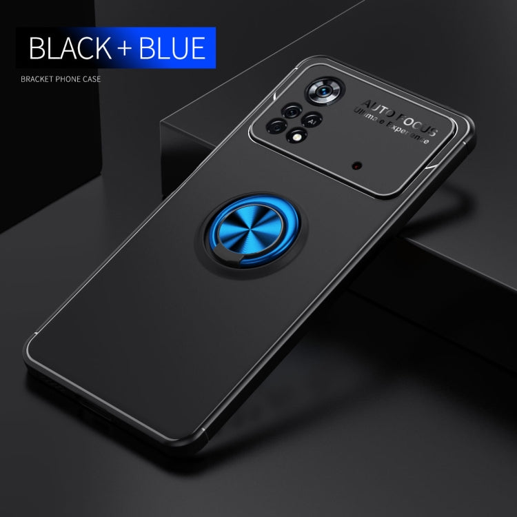 For Xiaomi Poco X4 Pro 5G Metal Ring Holder TPU Phone Case