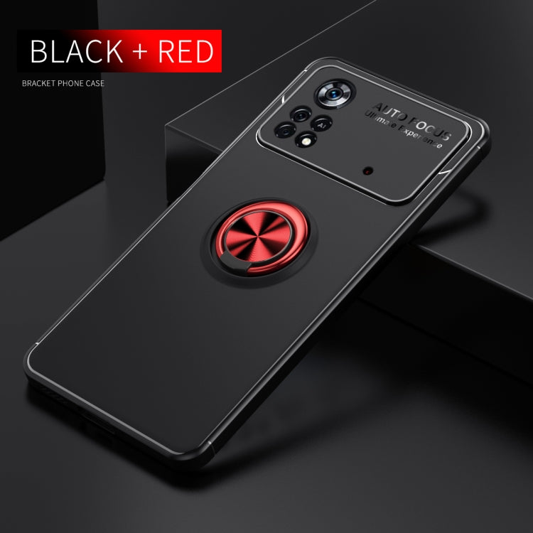 For Xiaomi Poco X4 Pro 5G Metal Ring Holder TPU Phone Case