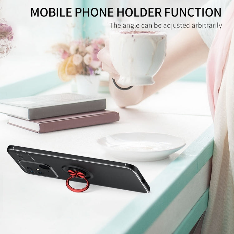 For Xiaomi Redmi 10C Metal Ring Holder TPU Phone Case