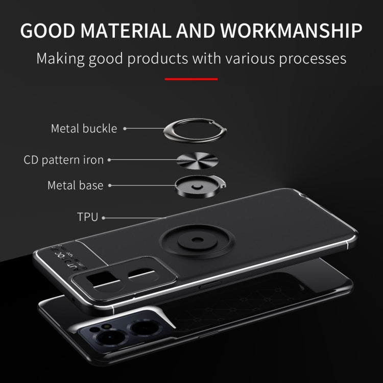 For OnePlus Nord CE 2 5G Metal Ring Holder TPU Phone Case