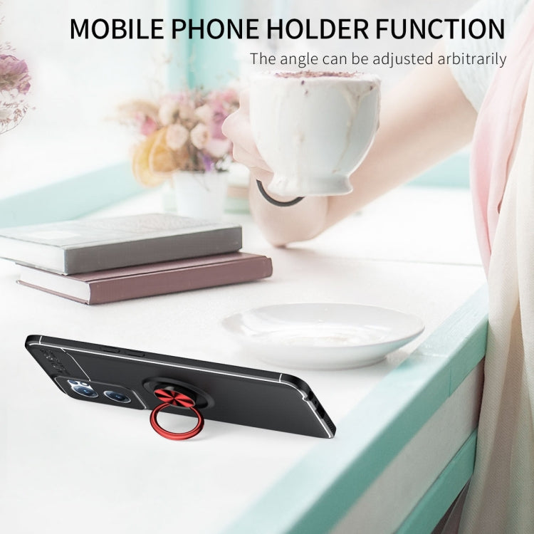 For OnePlus Nord CE 2 5G Metal Ring Holder TPU Phone Case