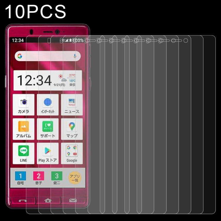 10 PCS 0.26mm 9H 2.5D Tempered Glass Film For Sharp Simple Sumaho 5