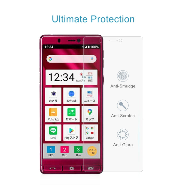 10 PCS 0.26mm 9H 2.5D Tempered Glass Film For Sharp Simple Sumaho 5