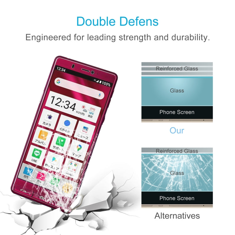10 PCS 0.26mm 9H 2.5D Tempered Glass Film For Sharp Simple Sumaho 5