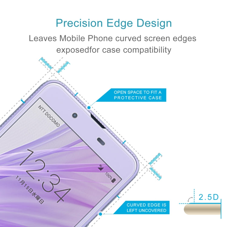 10 PCS 0.26mm 9H 2.5D Tempered Glass Film For Sharp Aquos Sense SH-01K