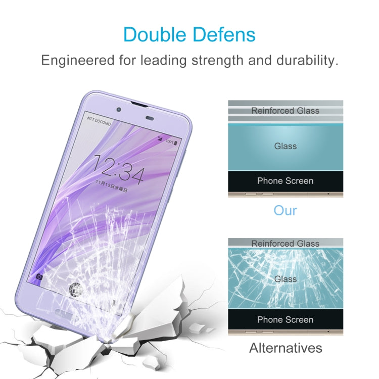 10 PCS 0.26mm 9H 2.5D Tempered Glass Film For Sharp Aquos Sense SH-01K