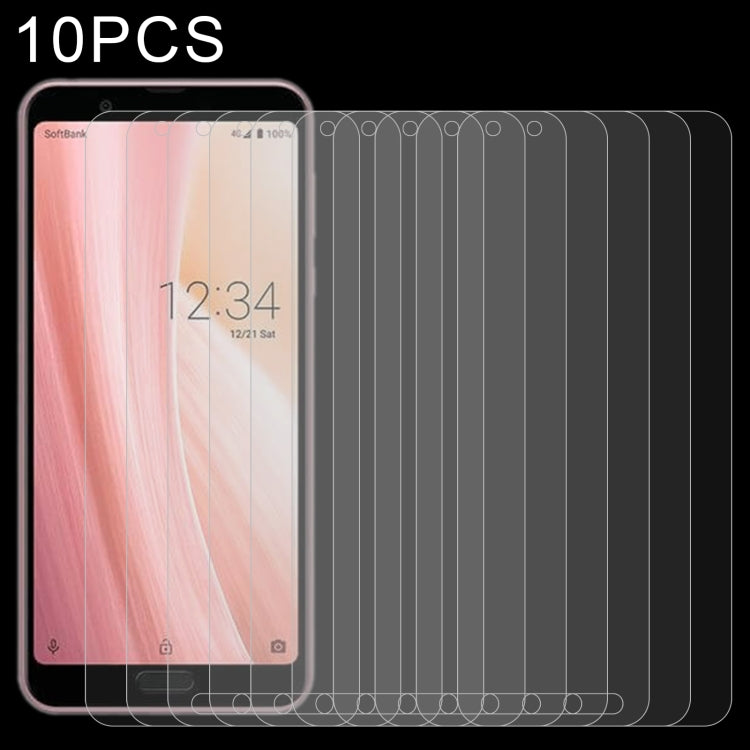 10 PCS 0.26mm 9H 2.5D Tempered Glass Film For Sharp Aquos Sense3 Basic