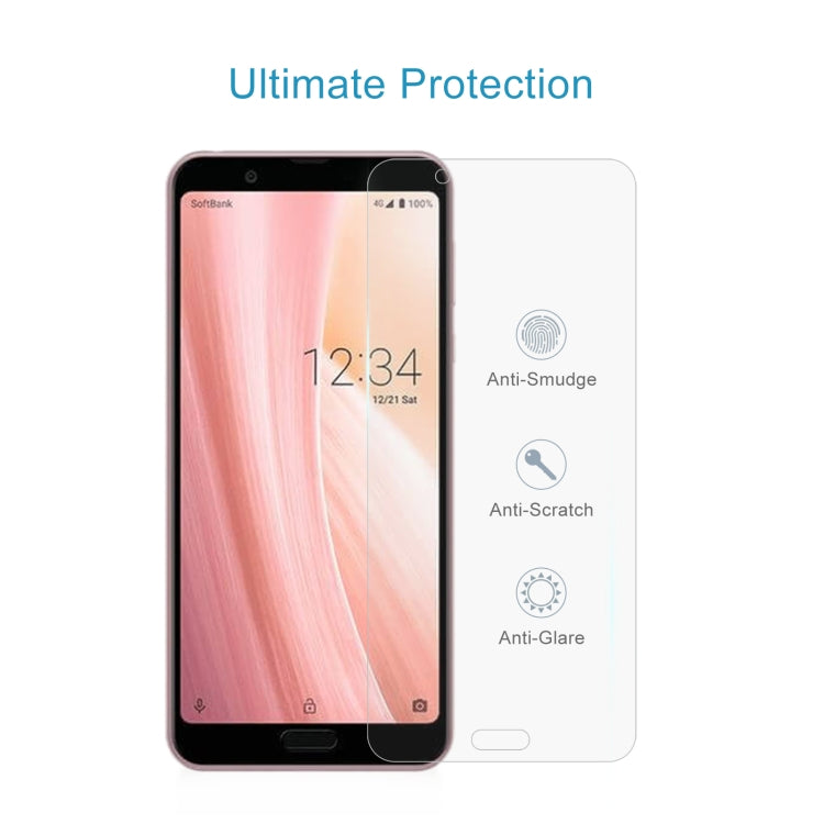 10 PCS 0.26mm 9H 2.5D Tempered Glass Film For Sharp Aquos Sense3 Basic
