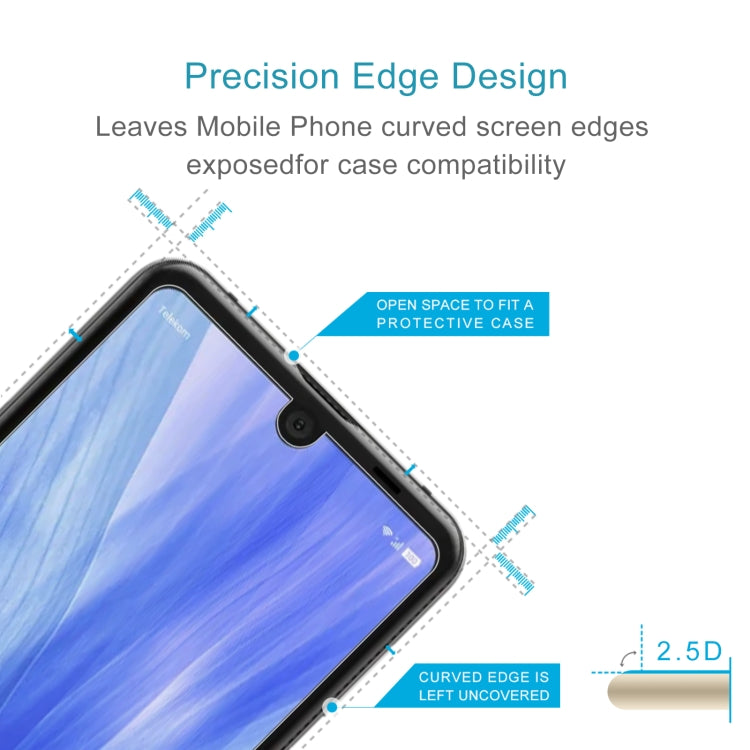 10 PCS 0.26mm 9H 2.5D Tempered Glass Film For Sharp Aquos R3