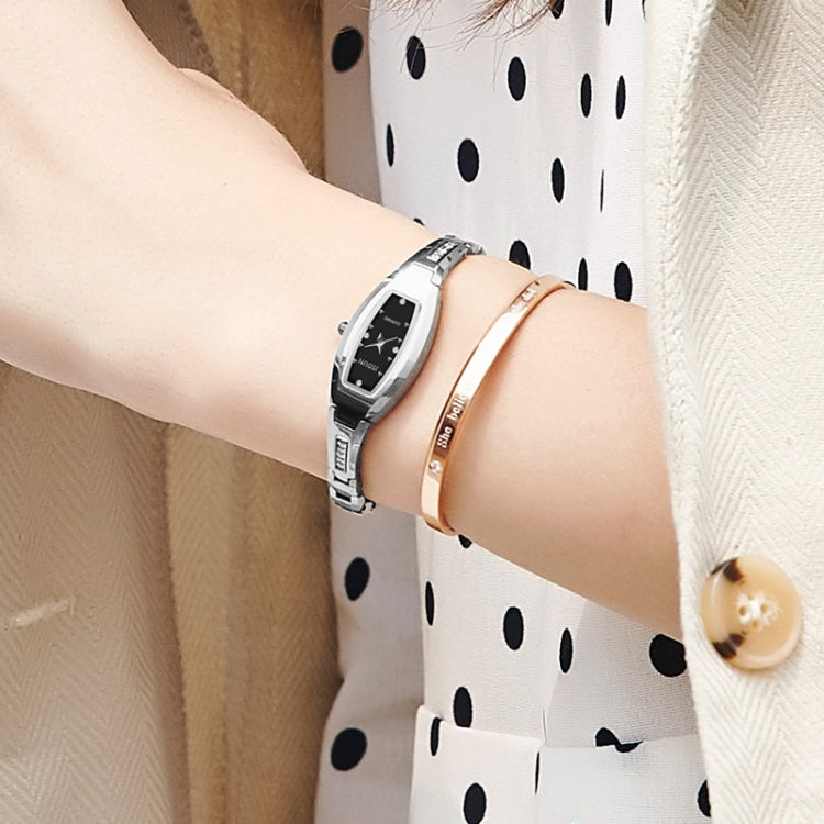 JIN SHI DUN 6530 Women Fashion Dual Calendar Luminous Quartz Watch