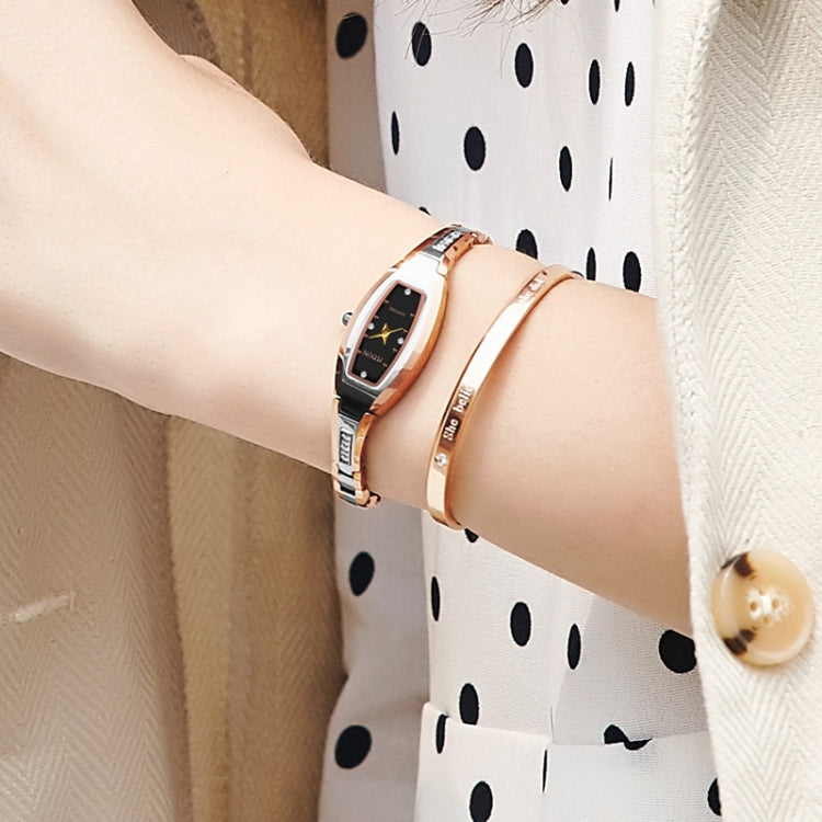 JIN SHI DUN 6530 Women Fashion Dual Calendar Luminous Quartz Watch