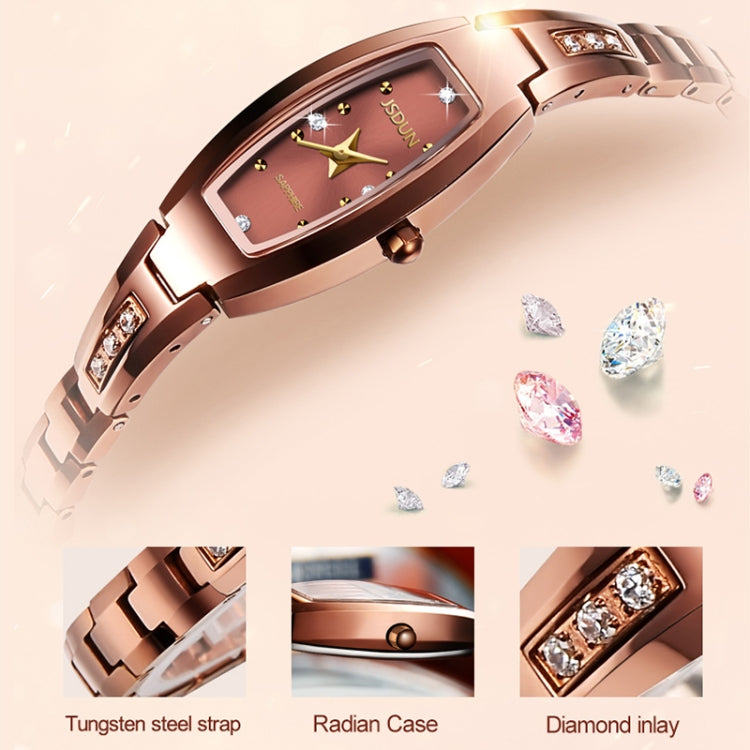 JIN SHI DUN 6530 Women Fashion Dual Calendar Luminous Quartz Watch