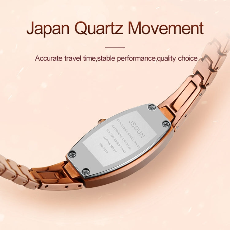 JIN SHI DUN 6530 Women Fashion Dual Calendar Luminous Quartz Watch