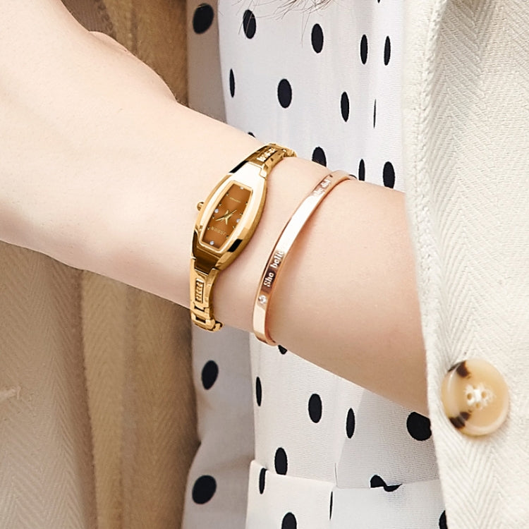 JIN SHI DUN 6530 Women Fashion Dual Calendar Luminous Quartz Watch