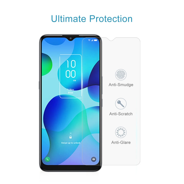 50 PCS 0.26mm 9H 2.5D Tempered Glass Film For TCL 20 AX 5G
