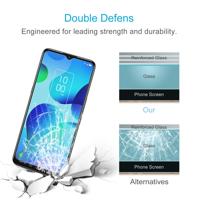50 PCS 0.26mm 9H 2.5D Tempered Glass Film For TCL 20 AX 5G