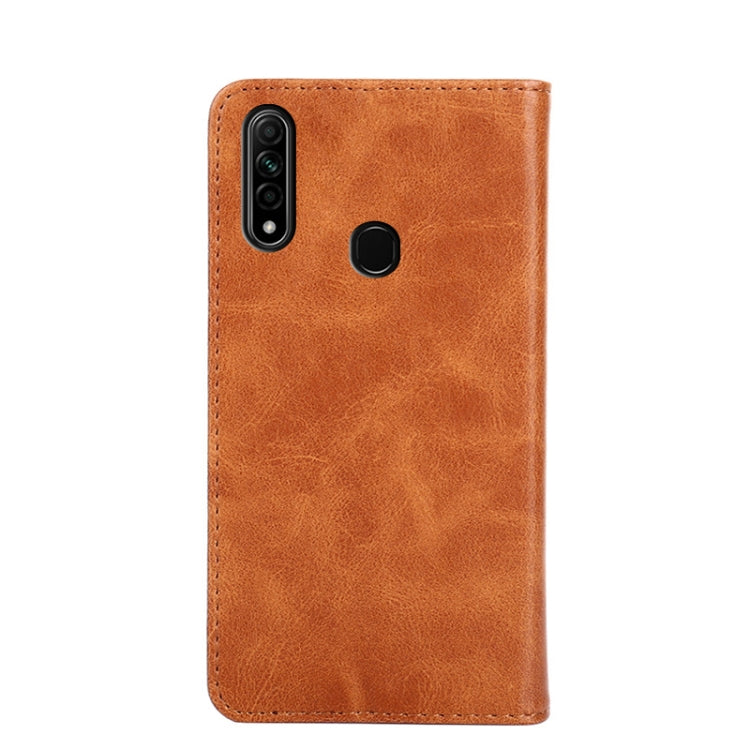 For OPPO A8 / A31 2020 Non-Magnetic Retro Texture Horizontal Flip Leather Phone Case