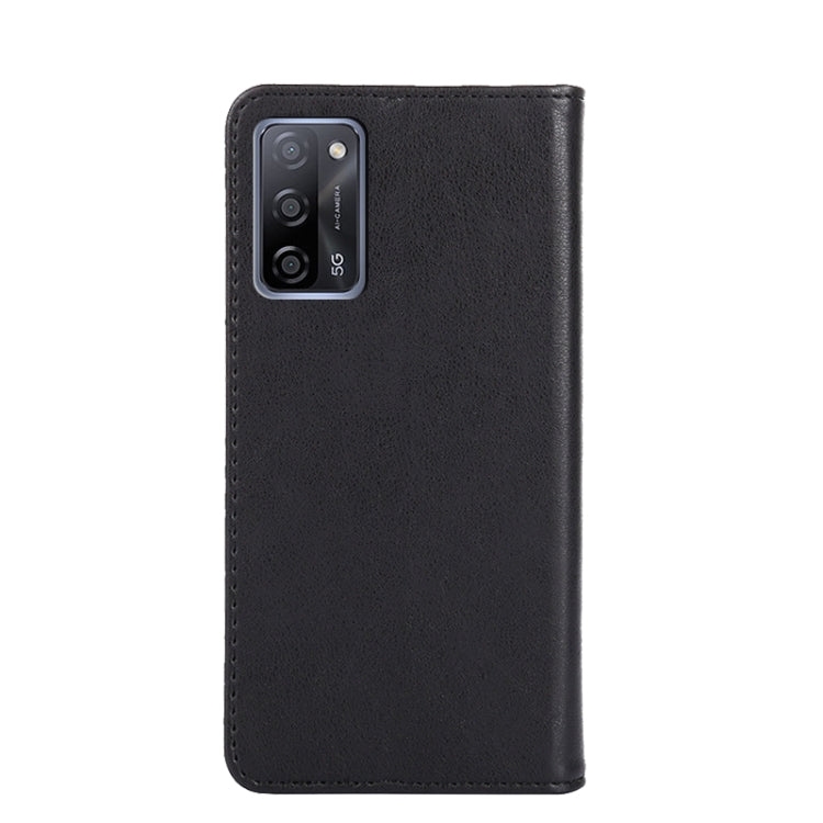 For OPPO A55 5G Non-Magnetic Retro Texture Horizontal Flip Leather Phone Case