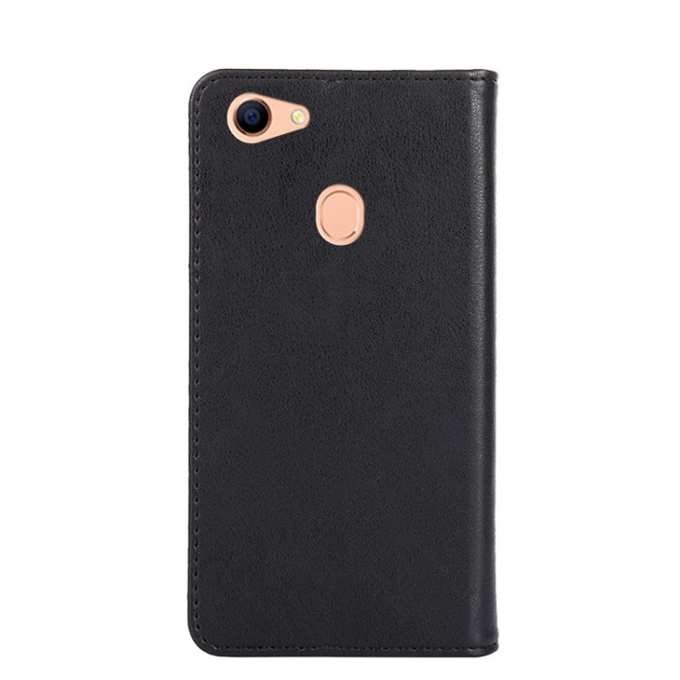 For OPPO A73 Non-Magnetic Retro Texture Horizontal Flip Leather Phone Case