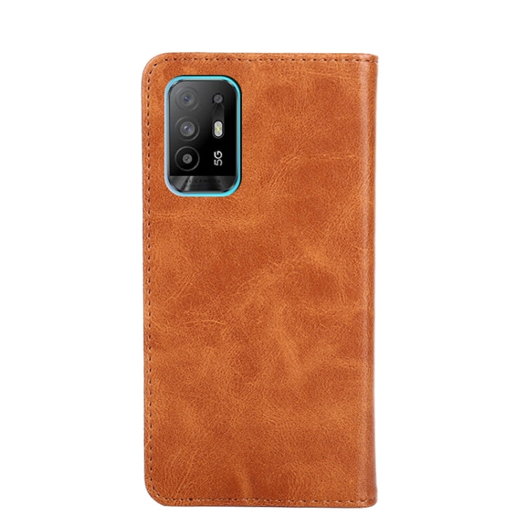 For OPPO A94 5G / F19 Pro+ / Reno 5Z Non-Magnetic Retro Texture Horizontal Flip Leather Phone Case