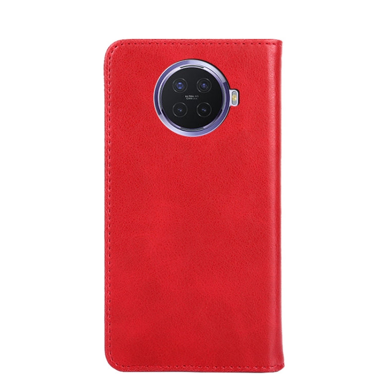For OPPO Ace2 Non-Magnetic Retro Texture Horizontal Flip Leather Phone Case