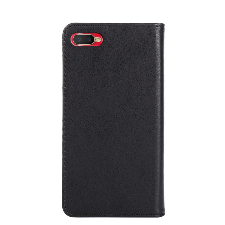 For OPPO AX5S Non-Magnetic Retro Texture Horizontal Flip Leather Phone Case