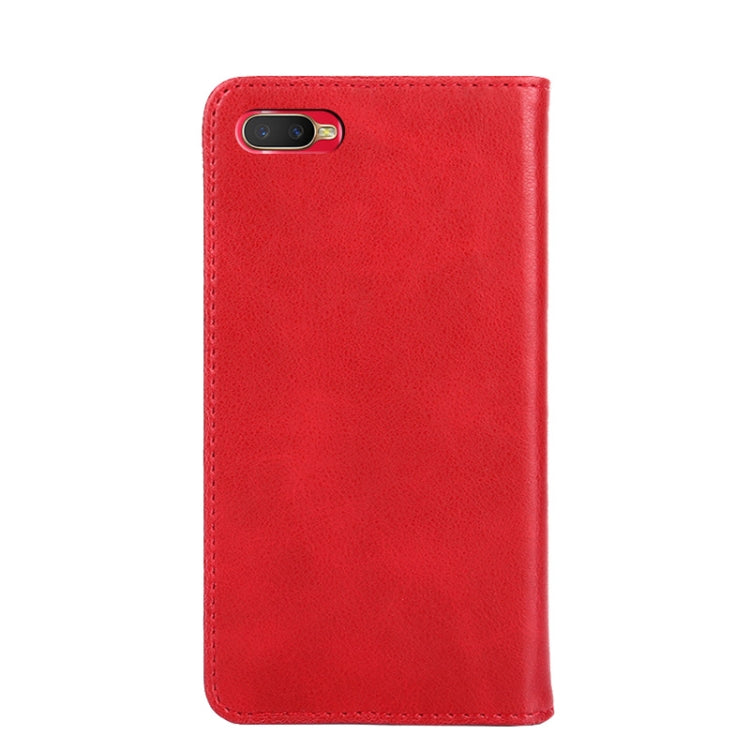 For OPPO AX5S Non-Magnetic Retro Texture Horizontal Flip Leather Phone Case