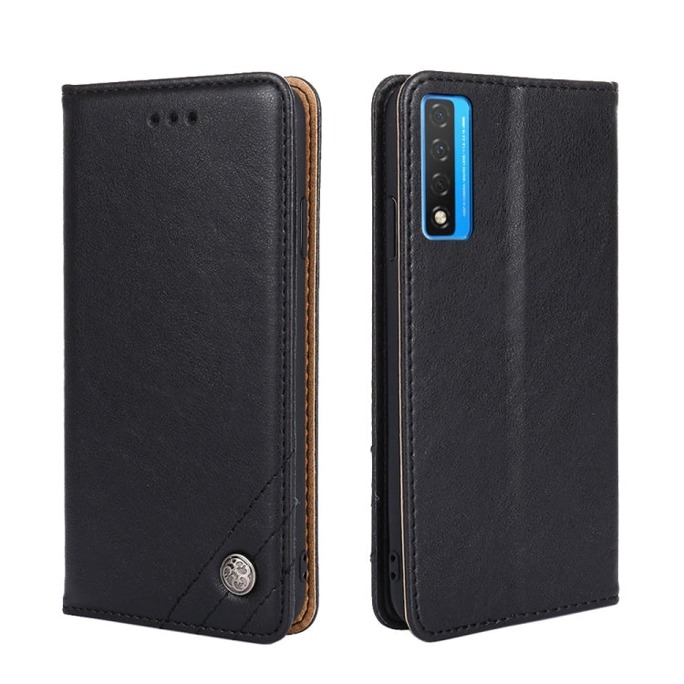 For TCL 20 5G / 20L Non-Magnetic Retro Texture Leather Phone Case