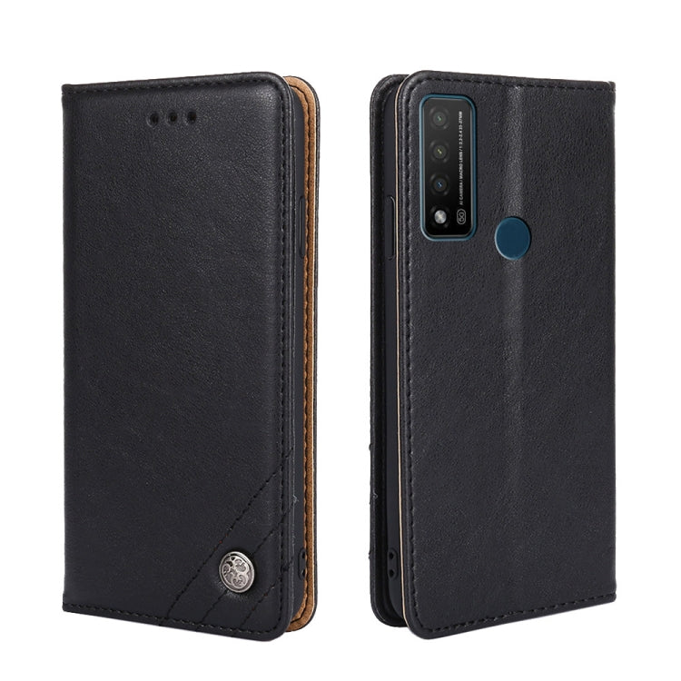 For TCL 20R 5G / Bremen / 20AX 5G Non-Magnetic Retro Texture Leather Phone Case