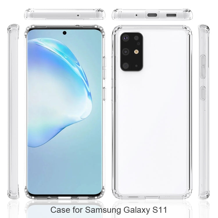 For Galaxy S20+ Shockproof Acrylic Full Coverage Transparent Protective Case(Transparent)