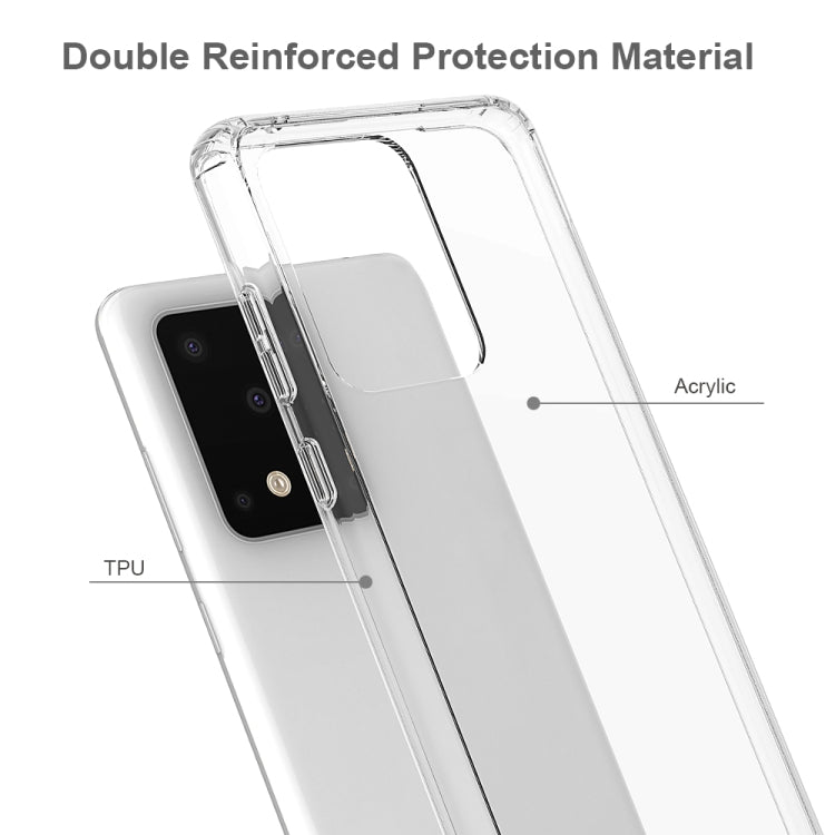 For Galaxy S20 Ultra Shockproof Acrylic Full Coverage Transparent Protective Case(Transparent)