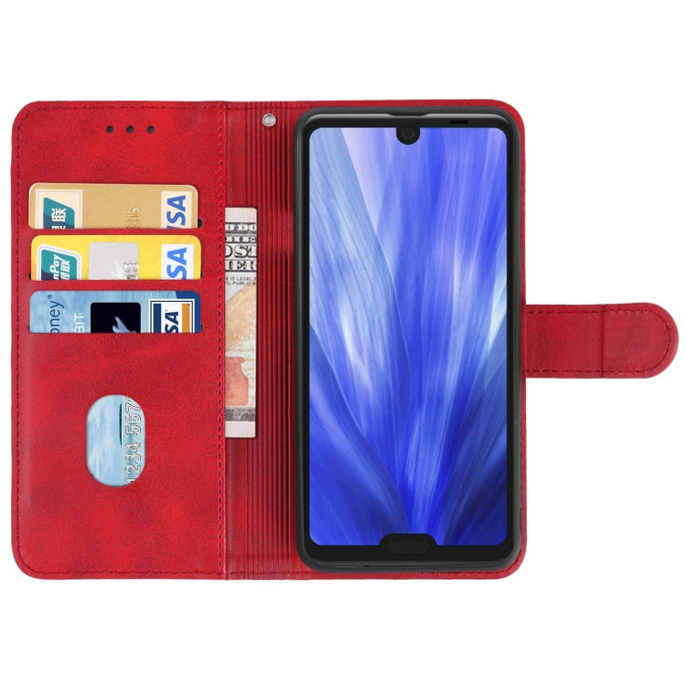 Leather Phone Case For Sharp Aquos R3 / SHV44 / SH-04L