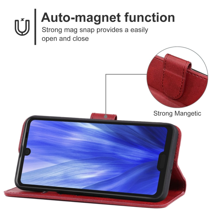 Leather Phone Case For Sharp Aquos R3 / SHV44 / SH-04L