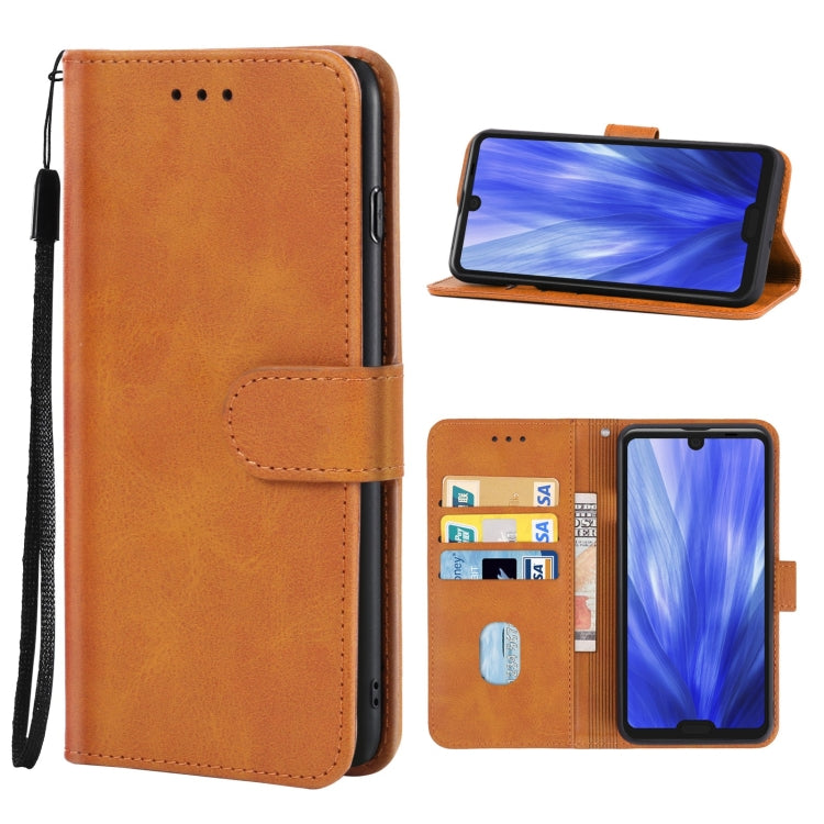 Leather Phone Case For Sharp Aquos R3 / SHV44 / SH-04L