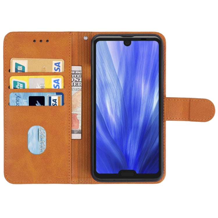 Leather Phone Case For Sharp Aquos R3 / SHV44 / SH-04L
