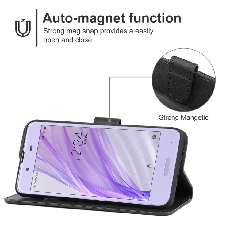 Leather Phone Case For Sharp Aquos Sense SH-01K