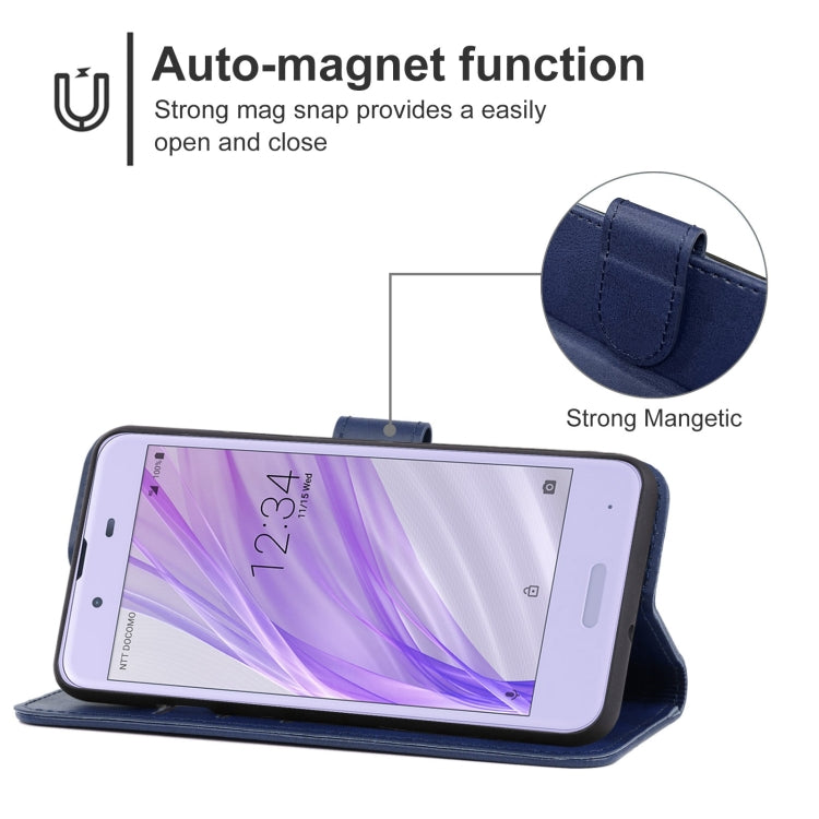 Leather Phone Case For Sharp Aquos Sense SH-01K