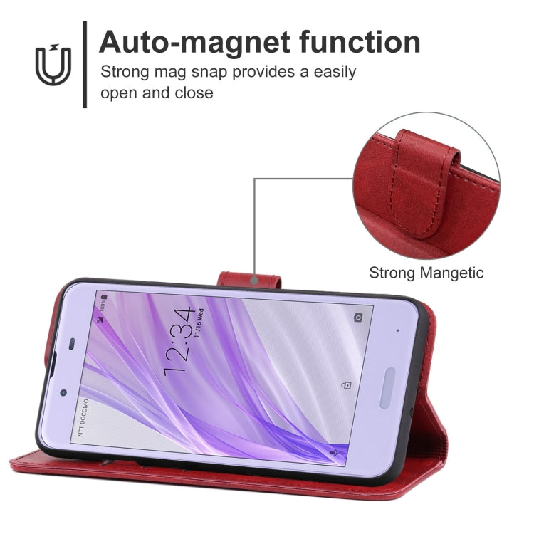 Leather Phone Case For Sharp Aquos Sense SH-01K