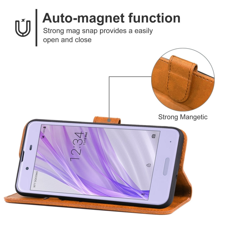 Leather Phone Case For Sharp Aquos Sense SH-01K