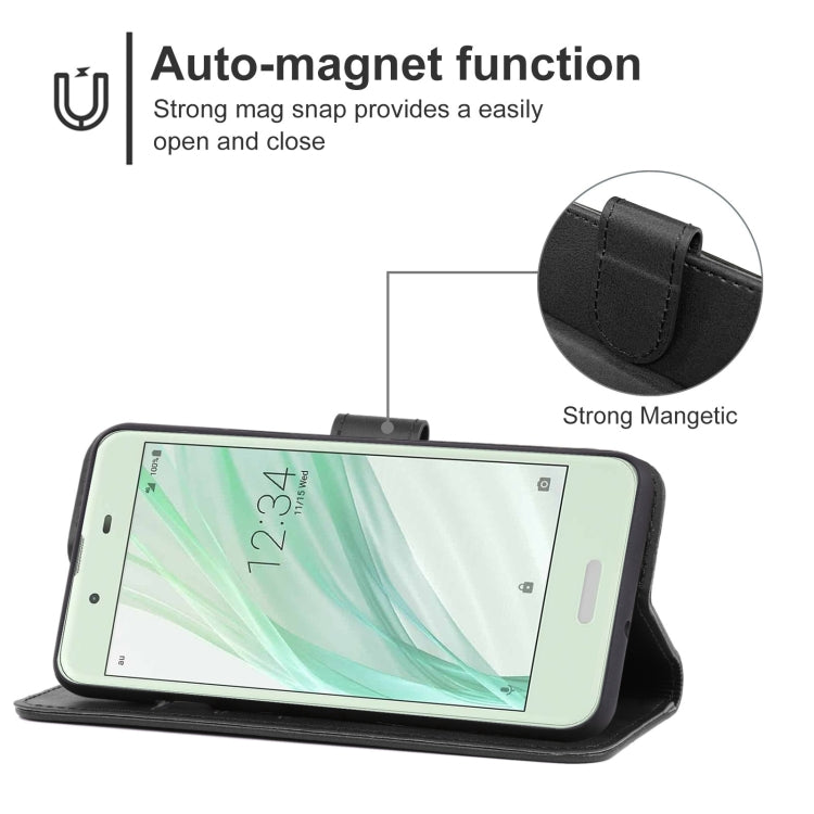 Leather Phone Case For Sharp Aquos Sense SHV40