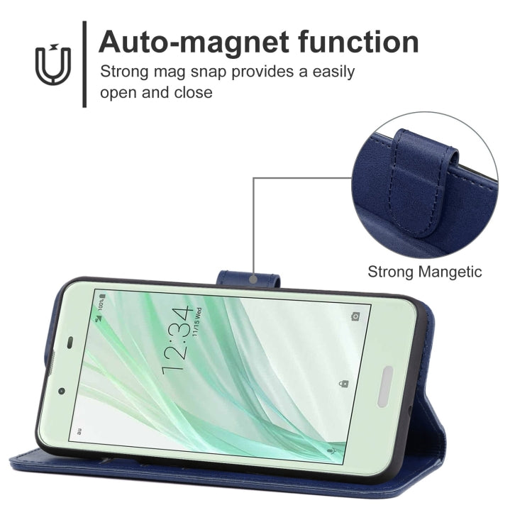 Leather Phone Case For Sharp Aquos Sense SHV40
