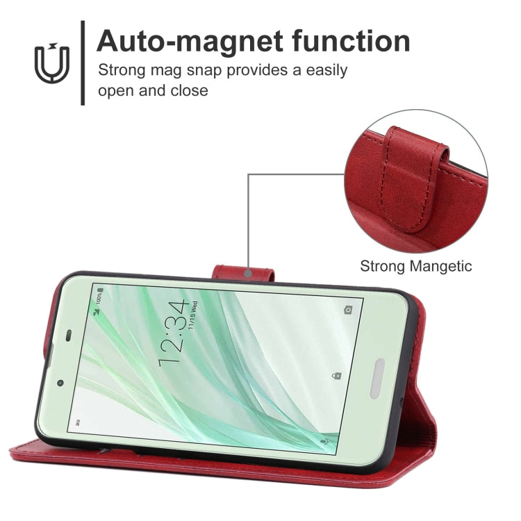 Leather Phone Case For Sharp Aquos Sense SHV40