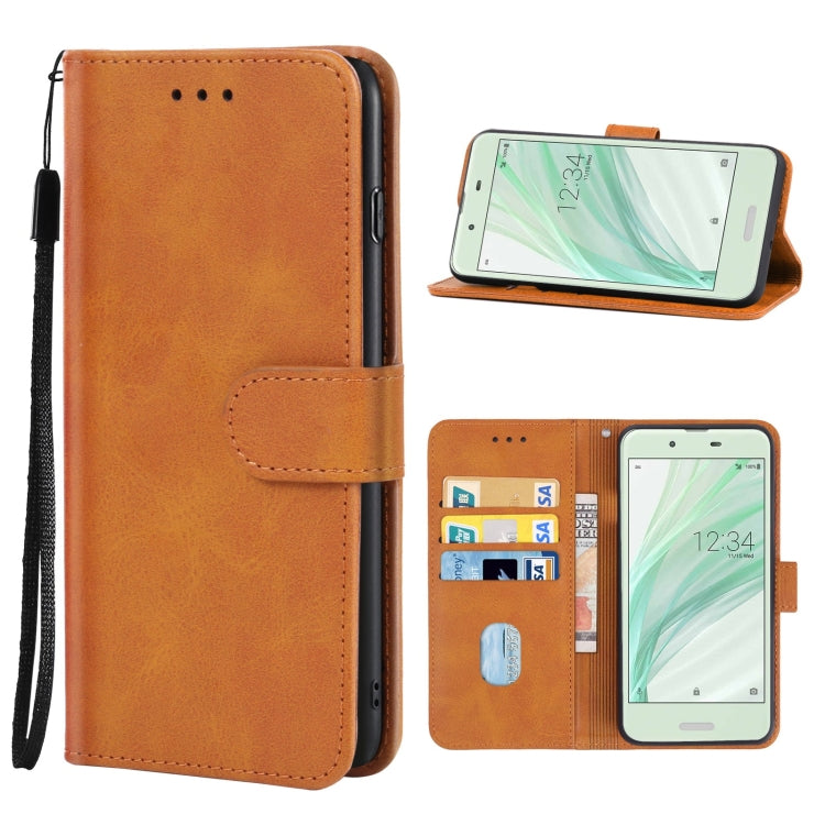 Leather Phone Case For Sharp Aquos Sense SHV40