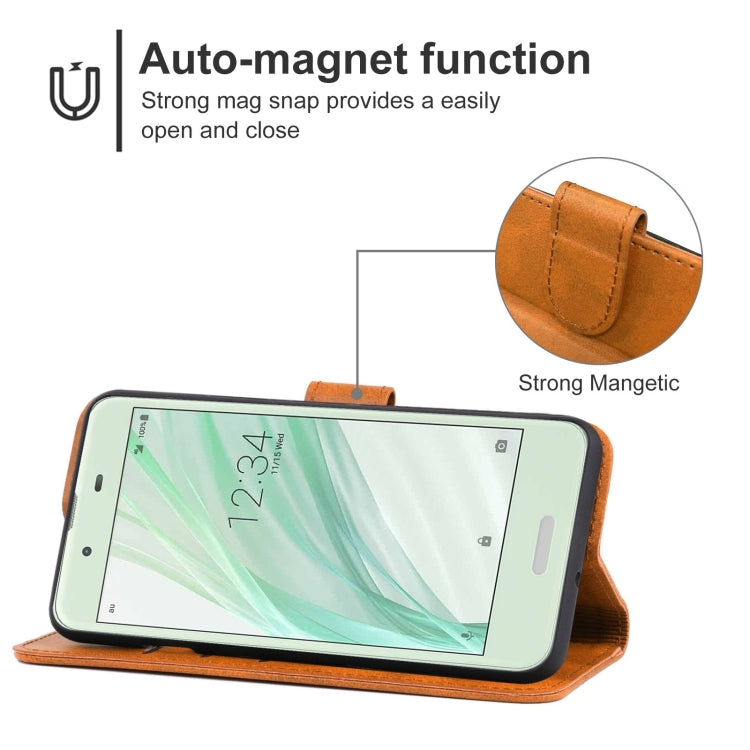 Leather Phone Case For Sharp Aquos Sense SHV40