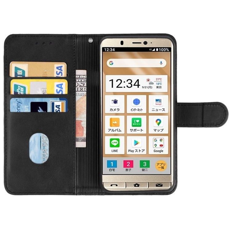 Leather Phone Case For Sharp Simple Sumaho 5